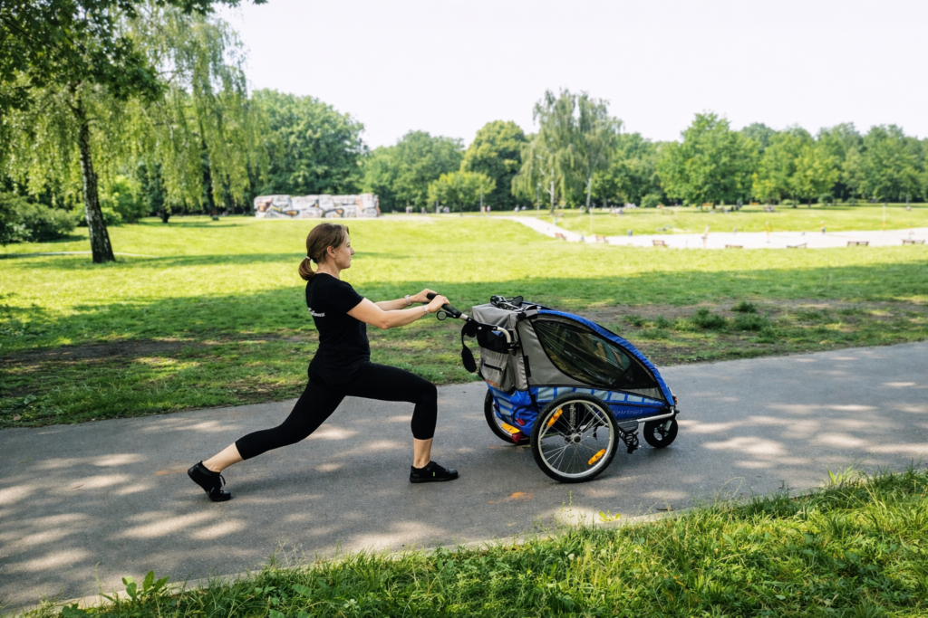 Outdoor Sport mit Baby
