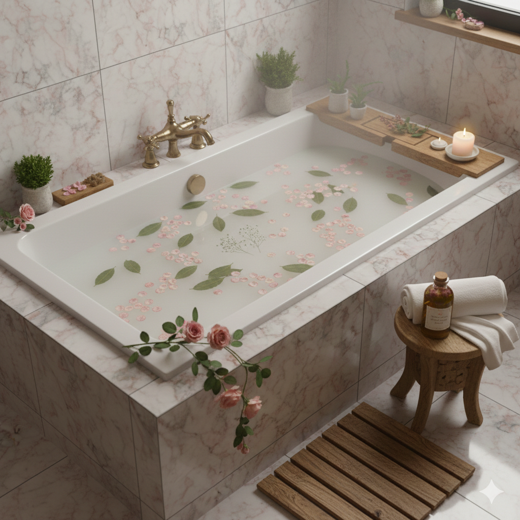 Badeöl DIY Rezept Ätherische Öle